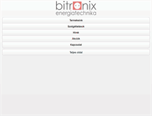 Tablet Screenshot of bitronix.hu